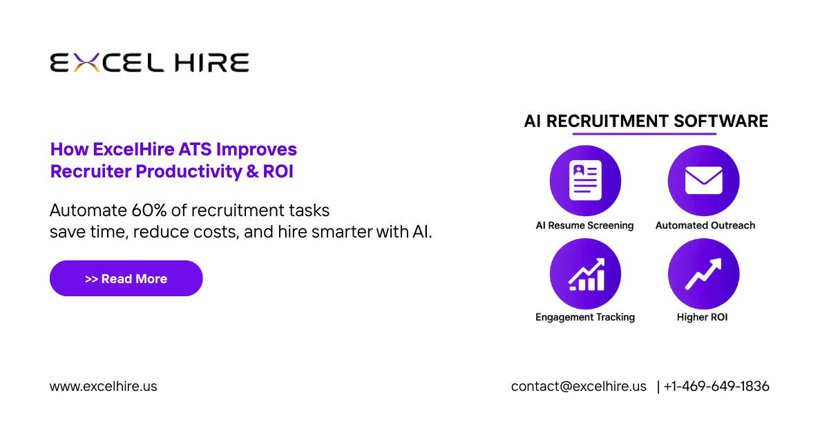 How Does ExcelHire ATS Improve Recruiter Productivity and ROI?